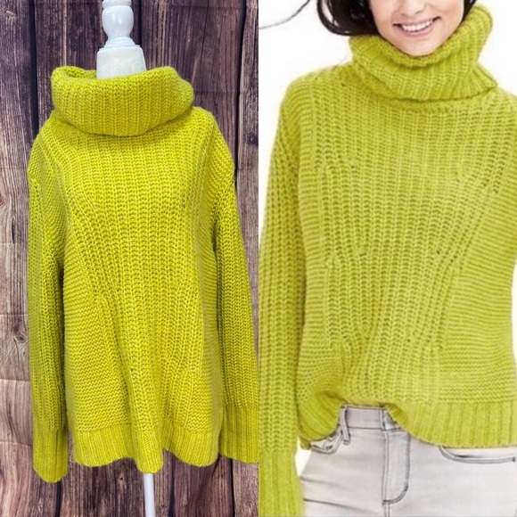 Banana Republic Sweaters - Banana Republic oversized merino wool alpaca turtleneck sweater women’s size XL